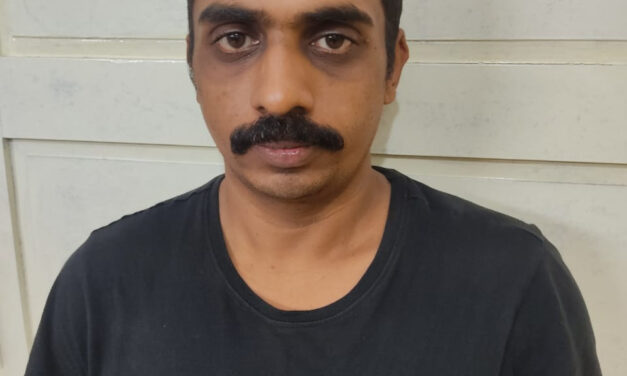 കാർ ഗ്ലാസ് തകർത്ത് മോഷണശ്രമം, പ്രതി പിടിയിൽ