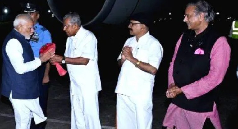 പ്രധാനമന്ത്രി തിരുവനന്തപുരത്ത്; വിഴിഞ്ഞം ഇന്നു സമര്‍പ്പിക്കും.