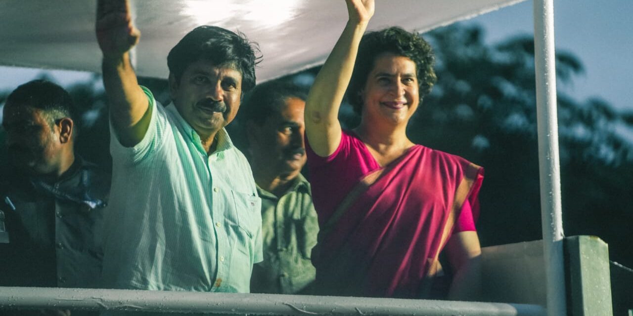 യു. ഡി. എഫ്. ഒരു ടീമായി നേടിയ വിജയം  പ്രിയങ്ക ഗാന്ധി