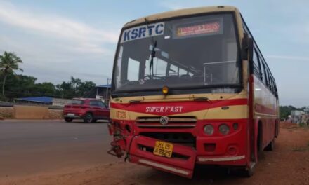 കല്ലമ്പലത്ത് ദമ്പതികള്‍ സഞ്ചരിച്ച സ്കൂട്ടറും കെഎസ്ആർടിസി ബസും കൂട്ടിയിടിച്ചു :  ഭര്‍ത്താവ് മരിച്ചു, ഭാര്യക്ക് പരിക്ക്