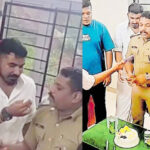പോലീസ് ഇന്‍സ്‌പെക്ടറുടെ പിറന്നാളിന് സ്‌റ്റേഷനിലെത്തി യൂത്ത് കോണ്‍ഗ്രസ് നേതാക്കള്‍ കേക്ക് മുറിച്ചു, സംഭവം വിവാദത്തില്‍, ഹാപ്പി ബര്‍ത്ത്‌ഡേ ബോസ് എന്ന തലക്കെട്ടില്‍ റീല്‍സ്, നടപടിക്ക് സാദ്ധ്യത