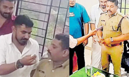 പോലീസ് ഇന്‍സ്‌പെക്ടറുടെ പിറന്നാളിന് സ്‌റ്റേഷനിലെത്തി യൂത്ത് കോണ്‍ഗ്രസ് നേതാക്കള്‍ കേക്ക് മുറിച്ചു, സംഭവം വിവാദത്തില്‍, ഹാപ്പി ബര്‍ത്ത്‌ഡേ ബോസ് എന്ന തലക്കെട്ടില്‍ റീല്‍സ്, നടപടിക്ക് സാദ്ധ്യത