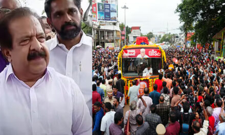 വിഎസിനെ കാണാന്‍ ഹരിപ്പാട് വഴിയരികില്‍ കാത്തുനിന്ന് രമേശ് ചെന്നിത്തലയും, ഹരിപ്പാടിലൂടെ വിഎസ് കടന്നുപോകുമ്പോള്‍ താനിവിടെ വേണ്ടേ…