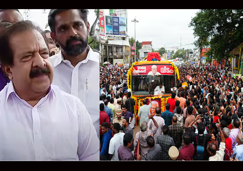 വിഎസിനെ കാണാന്‍ ഹരിപ്പാട് വഴിയരികില്‍ കാത്തുനിന്ന് രമേശ് ചെന്നിത്തലയും, ഹരിപ്പാടിലൂടെ വിഎസ് കടന്നുപോകുമ്പോള്‍ താനിവിടെ വേണ്ടേ…