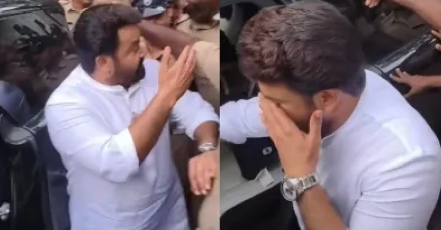 ‘എന്താ മോനെ, കണ്ണല്ലേ’,  നിന്നെ ഞാൻ നോക്കിവെച്ചിട്ടുണ്ട്… മൈക്ക് കണ്ണിൽകൊണ്ടു, പ്രകോപിതനാകാതെ മോഹൻലാൽ