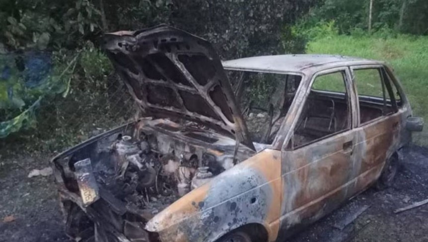 നിർത്തിയിട്ട കാറിന് തീപിടിച്ച് മാതാവിനും മൂന്നു കുട്ടികൾക്കും പൊള്ളലേറ്റു