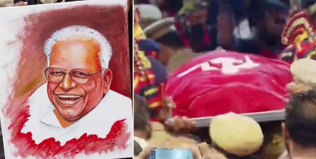 കണ്ണേ… കരളേ വിഎസേ.. ഇല്ല. ഇല്ല. മരിക്കുന്നില്ല… ജീവിക്കുന്നു ഞങ്ങളിലൂടെ… പെരുമഴയത്ത് കണ്ണീരണിഞ്ഞ് ജനക്കൂട്ടം :വിഎസ് ഇനി ജ്വലിക്കുന്ന ഓർമ്മ