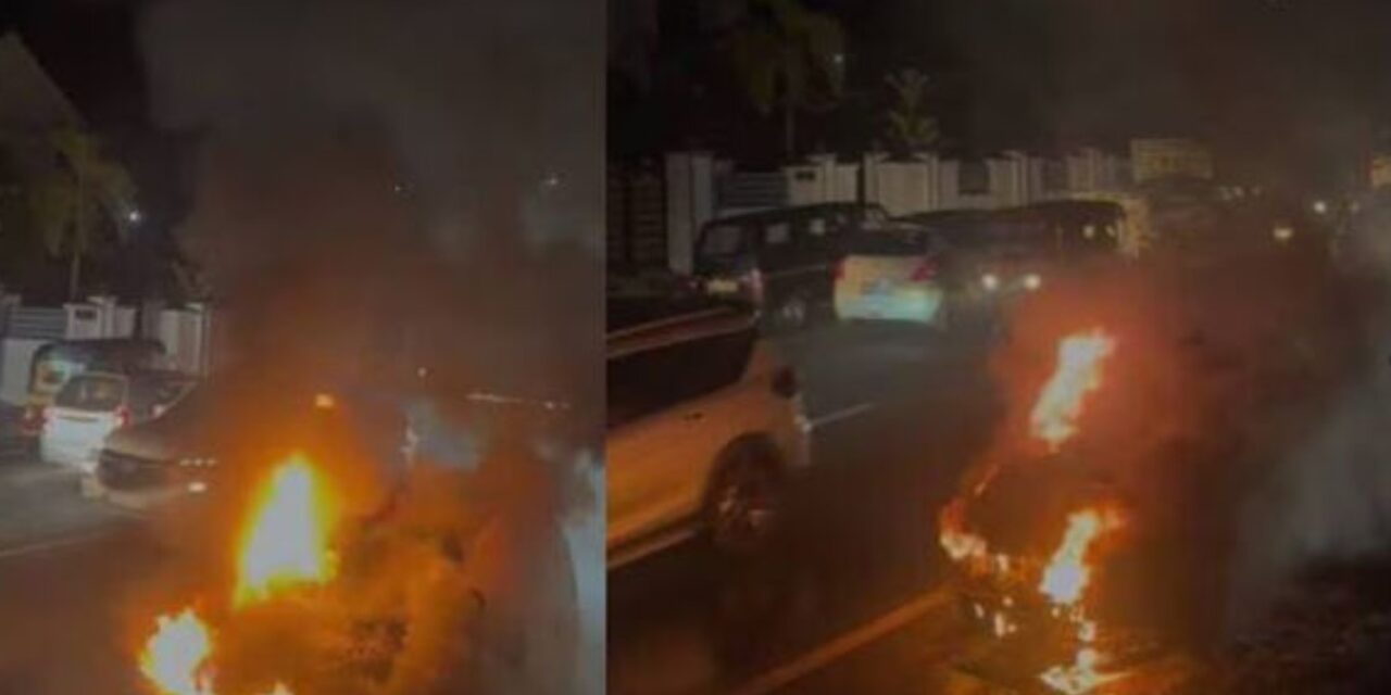 ചങ്ങനാശ്ശേരിയില്‍ ഓടിക്കൊണ്ടിരുന്ന കാറിന് തീപ്പിടിച്ചു