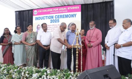 നിയമ ബിരുദ വിദൃാർത്ഥികളുടെ പ്രവേശനോത്സവം കാണക്കാരി സിഎസ്ഐ ലോ  കോളേജിൽ നടന്നു.