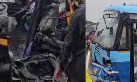 കാസർകോട്ട് നിയന്ത്രണം നഷ്ടപെട്ട ബസ് കാത്തിരിപ്പ് കേന്ദ്രത്തില്‍ ഇടിച്ചു കയറി, അഞ്ച്പേർക്ക് ദാരുണാന്ത്യം