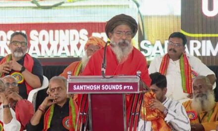 സംഘപരിവാർ അയ്യപ്പസംഗമം: വിദ്വേഷ പ്രസംഗത്തിൽ സ്വാമി ശാന്താനന്ദ മഹർഷിക്കെതിരെ പന്തളം പൊലീസ് കേസെടുത്തു