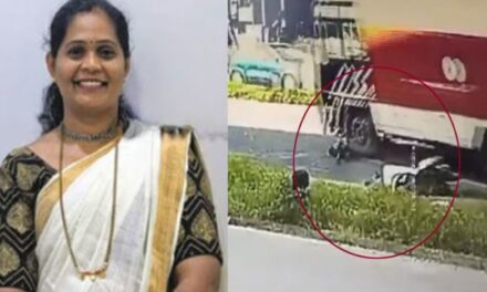 എൻഎച്ച് 66ലെ കുഴിയിൽവീണ് സ്കൂട്ടർ മറിഞ്ഞു; പിന്നാലെ വന്ന ലോറി കയറി യുവതി മരിച്ചു; ലോറി ഡ്രൈവർക്കെതിരെ കേസെടുത്ത് പോലീസ്