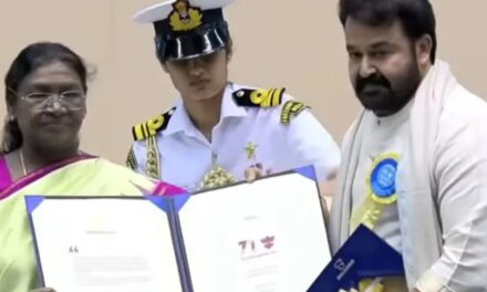 ‘സിനിമ എന്റെ ആത്മാവിന്റെ സ്പന്ദനം’;  ദാദാസാഹേബ് ഫാൽക്കേ പുരസ്കാരം ഏറ്റുവാങ്ങി മോഹൻലാൽ