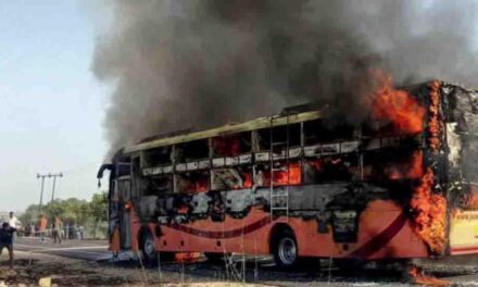 രാജസ്ഥാനിൽ ബസിന് തീപിടിച്ച് വൻ ദുരന്തം : 20 പേർക്ക് ദാരുണാന്ത്യം