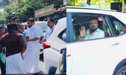 കേന്ദ്ര മന്ത്രി സുരേഷ് ഗോപിയുടെ വാഹനം തടഞ്ഞ് നിവേദനം നൽകാൻ എത്തി യുവാവ്; പിടിച്ചുമാറ്റി ബിജെപി പ്രവര്‍ത്തകര്‍; സംഭവം കോട്ടയം പള്ളിക്കത്തോട്