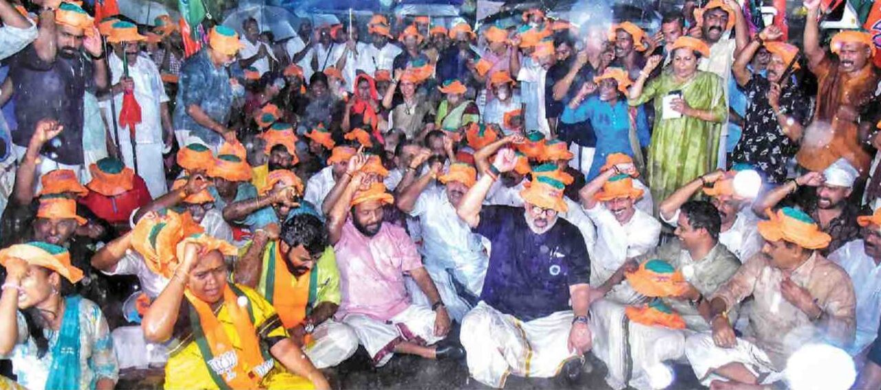 ദേവസ്വം മന്ത്രിയുടെ രാജിയ്ക്കായി ബിജെപി രാപകല്‍ സമരം