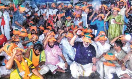 ദേവസ്വം മന്ത്രിയുടെ രാജിയ്ക്കായി ബിജെപി രാപകല്‍ സമരം