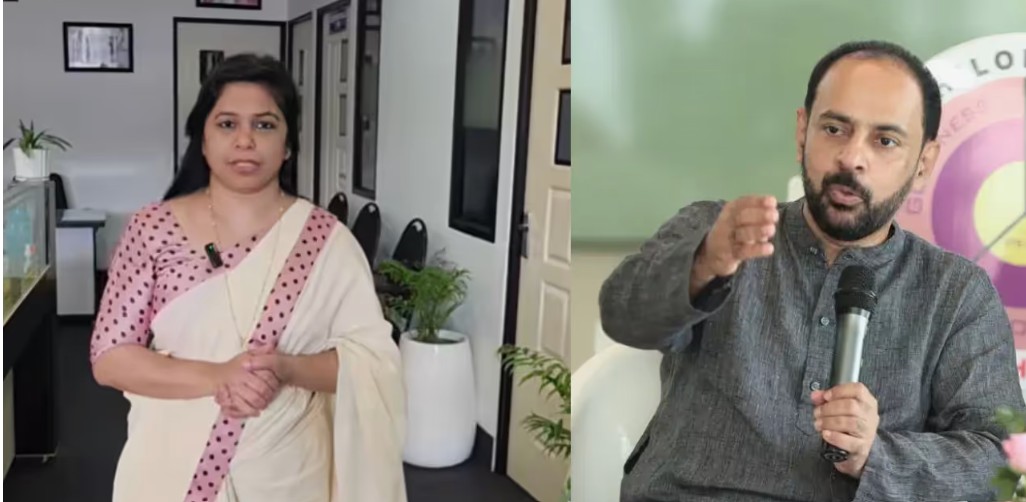 ‘നിങ്ങൾ ഇതുവരെ കേട്ടതോ കണ്ടതോ അല്ല സത്യം ‘: ഗുരുതര ആരോപണവുമായി ജിജി മരിയോ; ധ്യാന ദമ്പതികൾ തമ്മിലുള്ള തർക്കവും സൈബർ പോരും