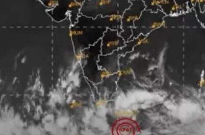 ‘സെൻയാർ’ ചുഴലിക്കാറ്റ് രൂപപ്പെട്ടു;  അർഥം ‘സിംഹം : കന്യാകുമാരിക്ക് സമീപത്തെ ന്യൂനമർദത്തിന് ശക്തിയേറുന്നു : കേരളത്തിൽ 3 ജില്ലകളിൽ യെല്ലോ അലർട്ട്