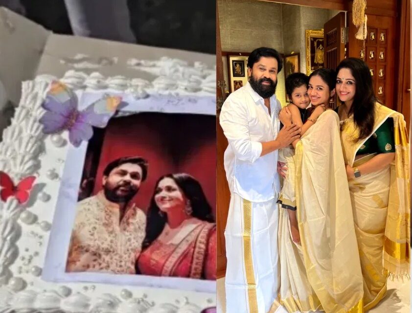 ദിലീപ് കുറ്റവിമുക്തനായി  ആലുവയിലെ പത്മസരോവരം വീട്ടിലെത്തുമ്പോള്‍  കെട്ടിപ്പിടിച്ച് ചുംബിച്ച് കാവ്യയും മഹാലക്ഷ്മിയും : കേക്ക് മുറിച്ച് ആഘോഷത്തിന്റെ മൂഡില്‍ ആരാധകര്‍; സ്വീകരണമൊരുക്കി കുടുംബം