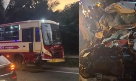 ശബരിമല തീര്‍ഥാടകരുടെ കാര്‍ KSRTC ബസുമായി കൂട്ടിയിടിച്ചു; രണ്ടുമരണം