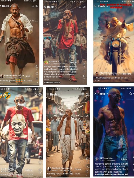 ഗാന്ധിജിയെ അധിക്ഷേപിക്കുന്ന എ ഐ വീഡിയോകൾക്കെതിരെ അന്വേഷണം നടത്താൻ ഡി ജി പി യുടെ നിർദ്ദേശം