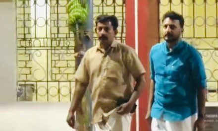 ജഡ്ജിയമ്മാവൻ കോവിലിൽ ദർശനത്തിനായി രാഹുൽ മാങ്കൂട്ടവും