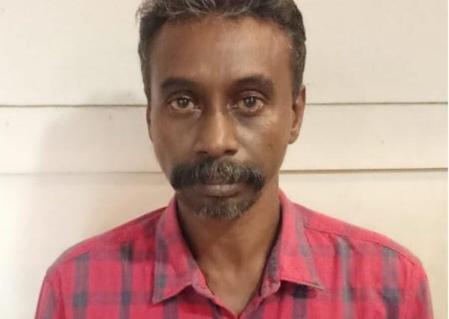 പൂട്ടിക്കിടക്കുന്ന വീടുകളുടെ വാതിൽ കുത്തിത്തുറന്ന് മോഷണം നടത്തുന്നയാൾ പിടിയിൽ