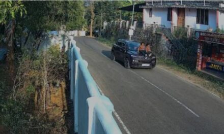 കോട്ടയത്ത്  കാറിന്റെ ബോണറ്റില്‍ പിഞ്ചുകുട്ടികളെ ഇരുത്തി  സാഹസികയാത്ര; പിതാവിനെതിരെ കേസ്
