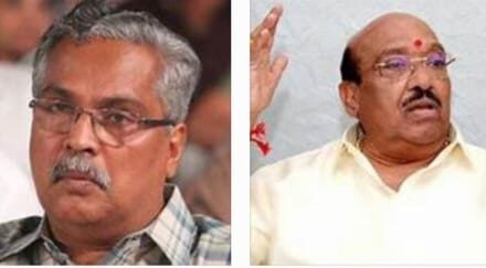 സിപിഐ വെള്ളാപ്പള്ളി വാക്‌പോര്, ചതിയന്‍ ചന്തു വെള്ളാപ്പള്ളി, വെള്ളാപ്പള്ളിയെ തന്റെ കാറില്‍ കയറ്റില്ല- ബിനോയ് വിശ്വം, കാറില്‍ കയറിയതില്‍  എന്താണ് തെറ്റ്: വെള്ളാപ്പള്ളി