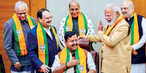 ബിജെപിയില്‍ തലമുറമാറ്റം. 45 കാരനായ നിതിന്‍ നബീന്‍ ദേശീയ പ്രസിഡന്റായി ചുമതലയേറ്റു