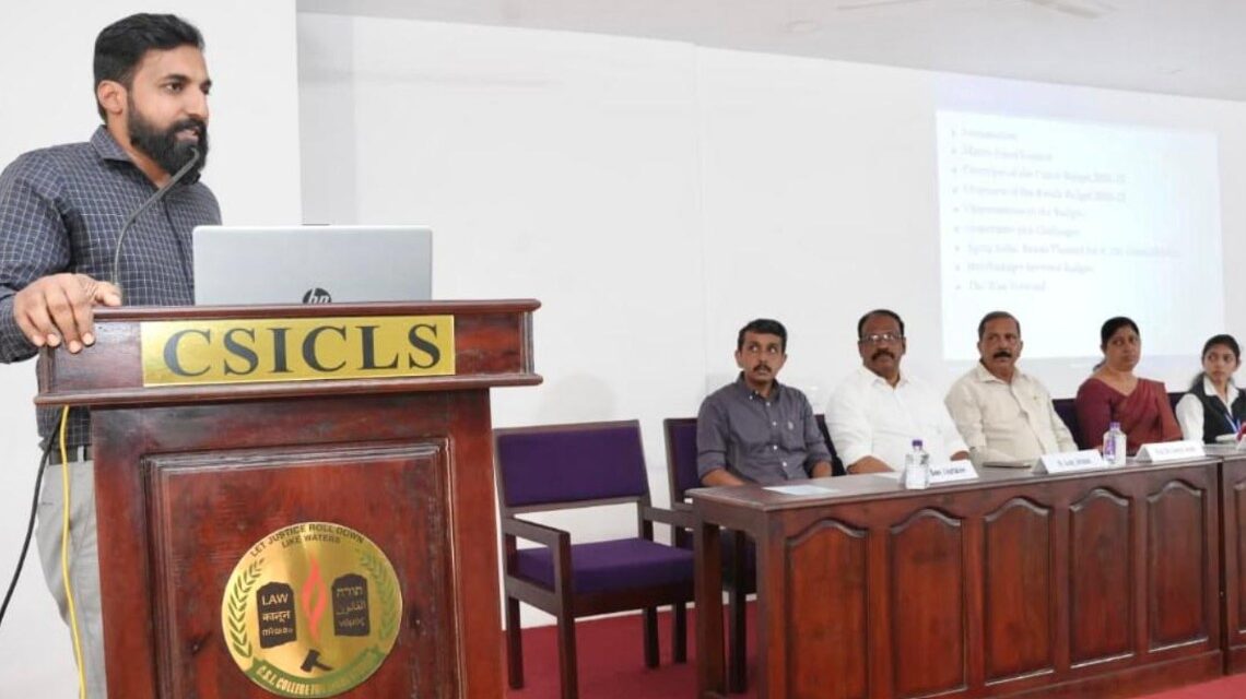 കേന്ദ്രസംസ്ഥാന ഗവണ്മെന്റുകളുടെ ഏകോപനം രാജൃത്തിന്റെ സാമ്പത്തിക വികസനത്തിന് അനിവാരൃം: ഡോ. രഞ്ജിത്ത് പി എസ്