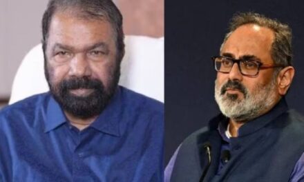 രാജീവ് ചന്ദ്രശേഖറെ വിമർശിച്ച്  ശിവൻകുട്ടിയുടെ ഫേസ്ബുക്ക് പോസ്റ്റ്