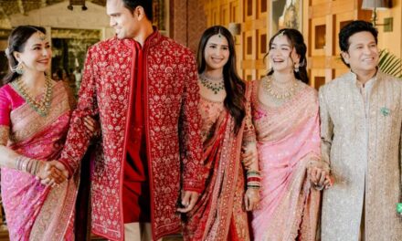 അർജുൻ ടെണ്ടുൽക്കർ വിവാഹിതനായി; വധു സാനിയ ചന്ദോക്