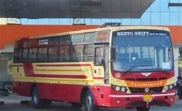 സ്വിഫ്റ്റ് ബസും ലോറിയും ഉരസി, യുവതിയുടെ കൈ അറ്റു