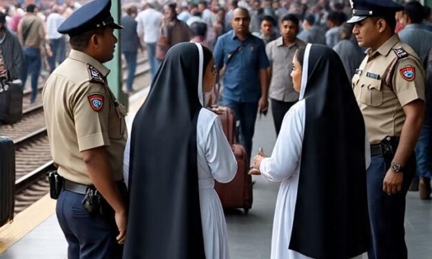 മതപരിവർത്തനവും വ്യാജ മനുഷ്യക്കടത്തും ആരോപിച്ച് ഇൻഡോറില്‍ കന്യാസ്ത്രീകളെ തടഞ്ഞുവെച്ചു