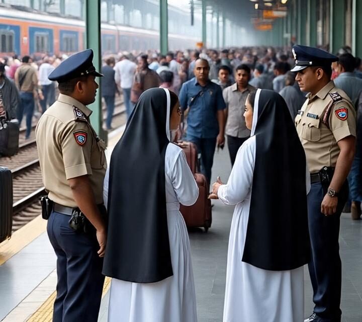 മതപരിവർത്തനവും വ്യാജ മനുഷ്യക്കടത്തും ആരോപിച്ച് ഇൻഡോറില്‍ കന്യാസ്ത്രീകളെ തടഞ്ഞുവെച്ചു