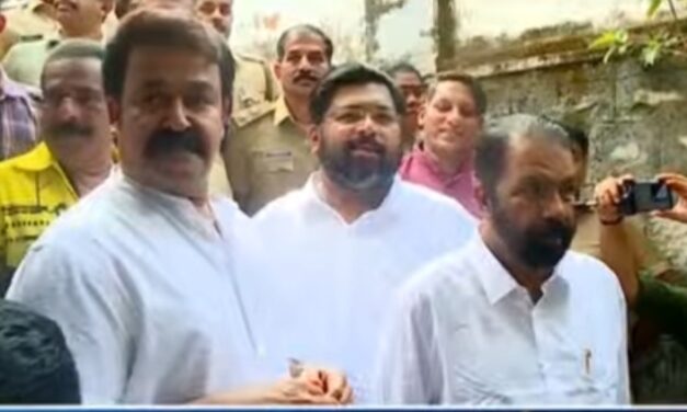 കേരളം വിധിയെഴുതുന്നു, തുടക്കത്തിൽ വോട്ട് ചെയ്ത് മോഹൻലാൽ, പിണറായി വിജയൻ,വി ഡി സതീശൻ, പി കെ കുഞ്ഞാലിക്കുട്ടി, സുരേഷ് ഗോപി