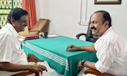 കേരള കോൺഗ്രസ് നേതാവ് പിജെ ജോസഫിനെ സന്ദർശിച്ച് നിയുക്ത മുഖ്യമന്ത്രി വിഡി സതീശൻ