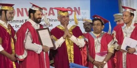 എം.ജി സര്‍വകലാശാലയുടെ ഓണററി ഡോക്ടറേറ്റ് നടന്‍ മമ്മൂട്ടിക്ക് നല്‍കി