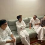 പെരുന്നാൾ ദിനത്തിൽ പാണക്കാട് എത്തി ആശംസകൾ നേർന്ന് മുഖ്യമന്ത്രി വി ഡി സതീശൻ