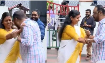 ബിന്ദു കൃഷ്ണയെ ആലിംഗനം ചെയ്യാൻ ചെറിയാൻ ഫിലിപ്പ് ശ്രമിക്കുന്നതായ വീഡിയോ വൈറൽ