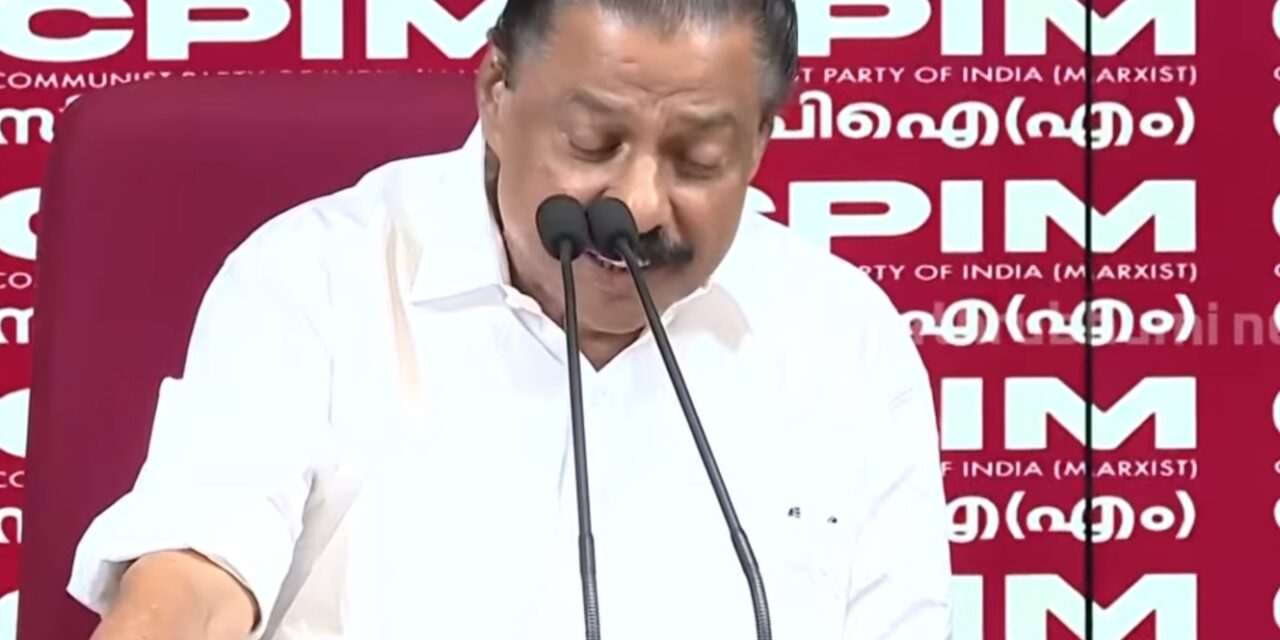 “അപ്രതീക്ഷിത പരാജയം” .  കൂടുതൽ വിശദീകരിക്കാതെ വേഗം വാർത്താ സമ്മേളനം അവസാനിപ്പിച്ച് എം വി ഗോവിന്ദൻ