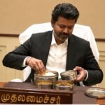 ടിഫിൻ ബോക്സുമായി സിഎം  വിജയ്,  സോഷ്യൽ മീഡിയയിൽ ദളപതി സൂപ്പർ ഹിറ്റ്
