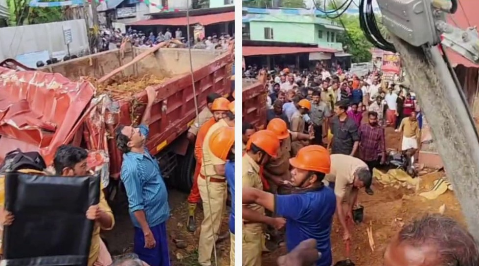 കൊട്ടാരക്കരയിൽ ടിപ്പർ ബസ് ‌സ്റ്റോപ്പിലേക്ക് പാഞ്ഞു കയറി ബസ് സ്റ്റോപ്പിലേക്ക് മറിഞ്ഞു, ജീവൻ നഷ്ടമായത് പത്താം ക്ലാസ് വിദ്യാർത്ഥിയുൾപ്പടെ മൂന്ന് പേർക്ക്; പരിക്കേറ്റ അഞ്ച് പേർ ചികിത്സയിൽ