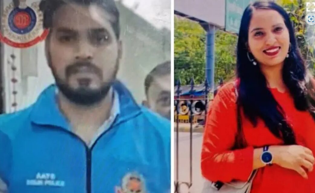 സ്‌കൂട്ടറില്‍ യാത്രചെയ്യുന്നതിനിടെ  തർക്കം; നടുറോഡിൽ പോലീസുകാരൻ ഭാര്യയെ വെടിവെച്ചുകൊന്നു