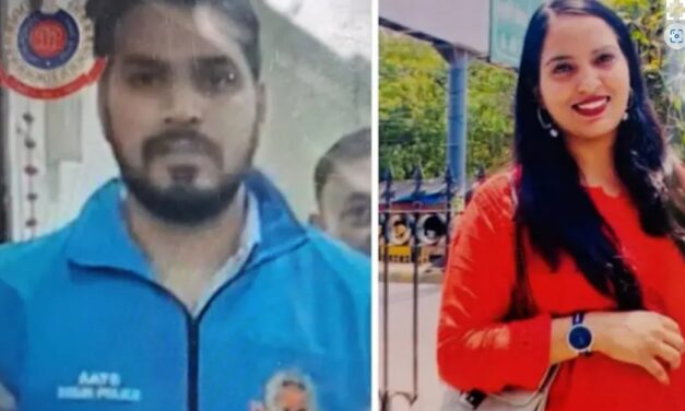 സ്‌കൂട്ടറില്‍ യാത്രചെയ്യുന്നതിനിടെ  തർക്കം; നടുറോഡിൽ പോലീസുകാരൻ ഭാര്യയെ വെടിവെച്ചുകൊന്നു