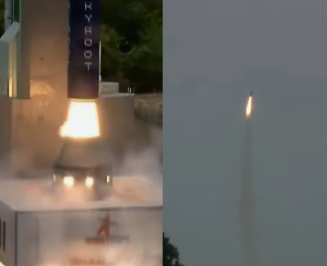 ചരിത്രം കുറിച്ച് വിക്രം 1; ഇന്ത്യയുടെ സ്വകാര്യ ബഹിരാകാശ റോക്കറ്റ് വിക്ഷേപിച്ചു; ഐഎസ്ആര്‍ഒയ്ക്ക് ഒപ്പം ഇനി സ്വകാര്യ റോക്കറ്റുകളും പറക്കും; ‘മിഷന്‍ ആഗമന്‍’ വന്‍ വിജയം