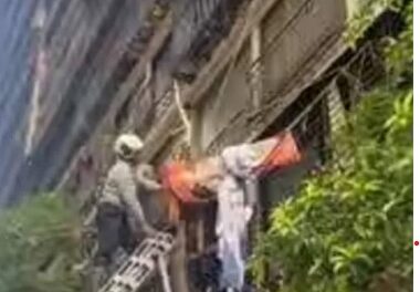 പത്താംനിലയില്‍ നിന്ന് നവവധുവിന്റെ ചാട്ടം, മരചില്ലയില്‍ കുടുങ്ങി