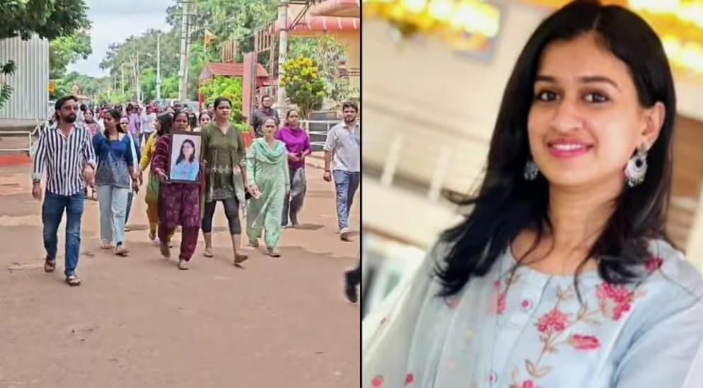 ബെംഗളൂരുവിൽ വാഹനാപകടത്തിൽ മലയാളി യുവതി മരിച്ച സംഭവത്തിൽ പ്രതിഷേധം ശക്തം